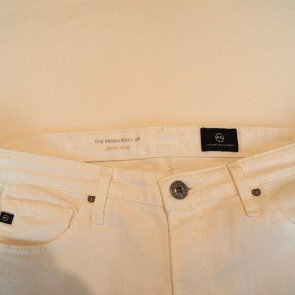A G‎ Adriano Goldschmid White Jean - Size 27R. - Picture 8 of 9